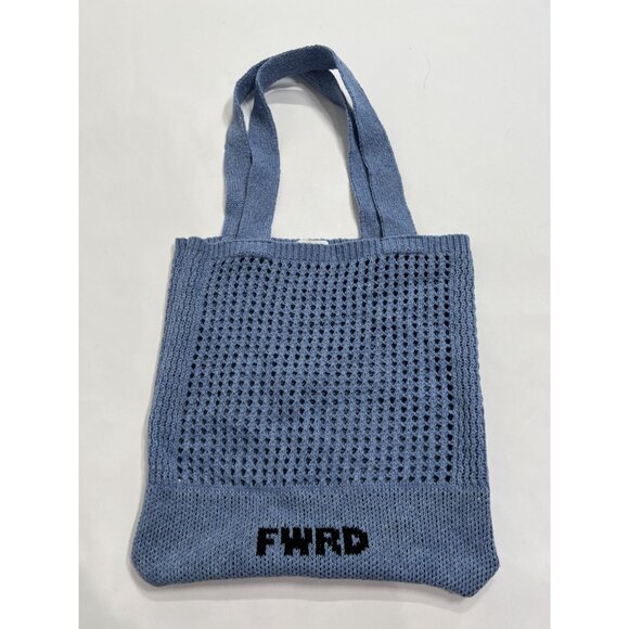 FWRD Knit Tote Bag in Blue - Picture 5 of 6
